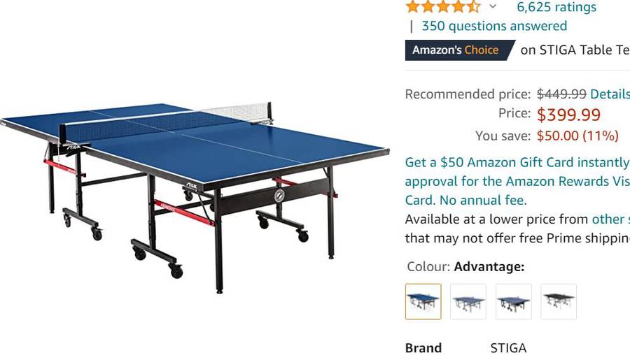 STIGA Advantage Ping Pong Table