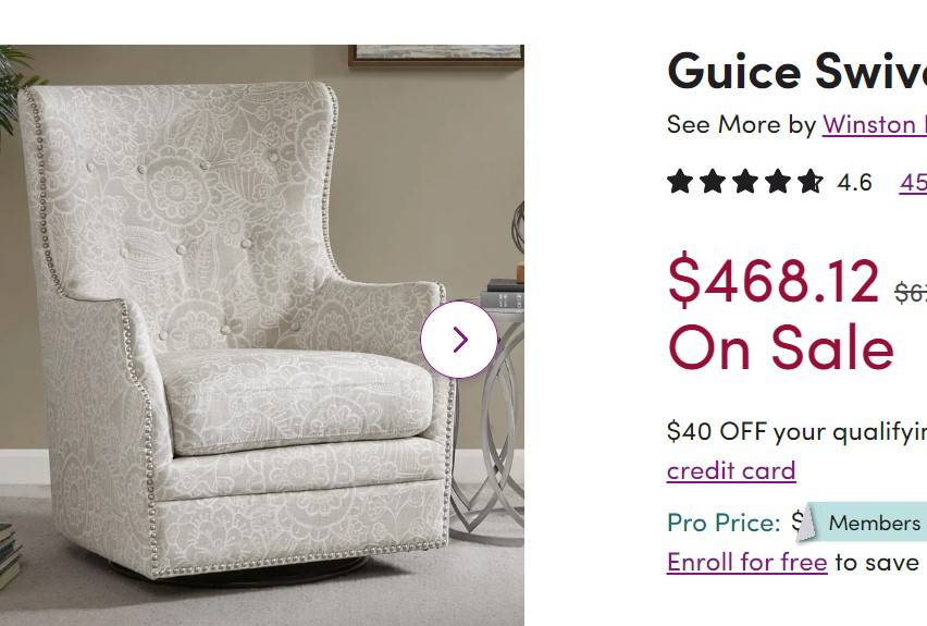 guice swivel glider