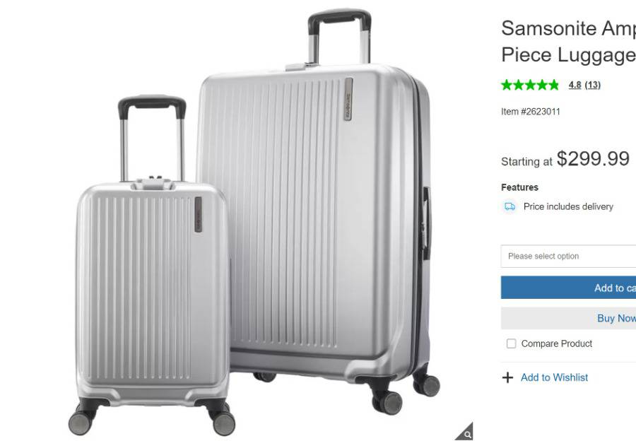 Samsonite Amplitude 2-piece Hardside Set