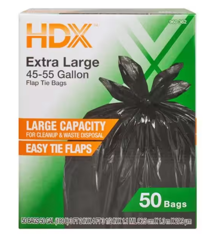 Sold at Auction: HDX Extra Large Trash Bags