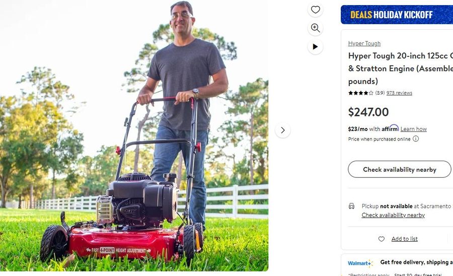 Hyper tough 20 online inch mower