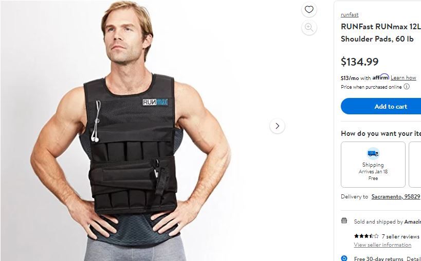 Runfast best sale weighted vest