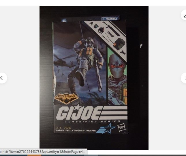 G.I. Joe Classified Series Night Force Parth Wolf Spider Varma 