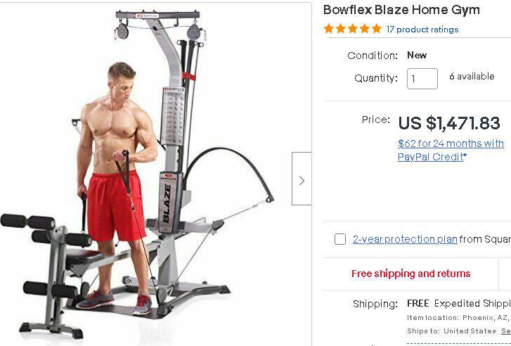 Bowflex blaze home gym price hot sale