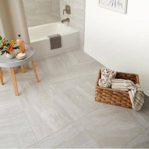 Daltile Hamilton Linear Gray 18 in. x 18 in. Ceramic Floor and Wall Tile (17.76 sq. ft. / case) Daltile Hamilton Linear Gray 18 in. x 18 in. Ceramic Floor and Wall Tile (17.76 sq. ft. / case)